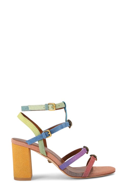 Kurt Geiger Women's Hampton Block Heel Gladiator Sandals In Rainbow