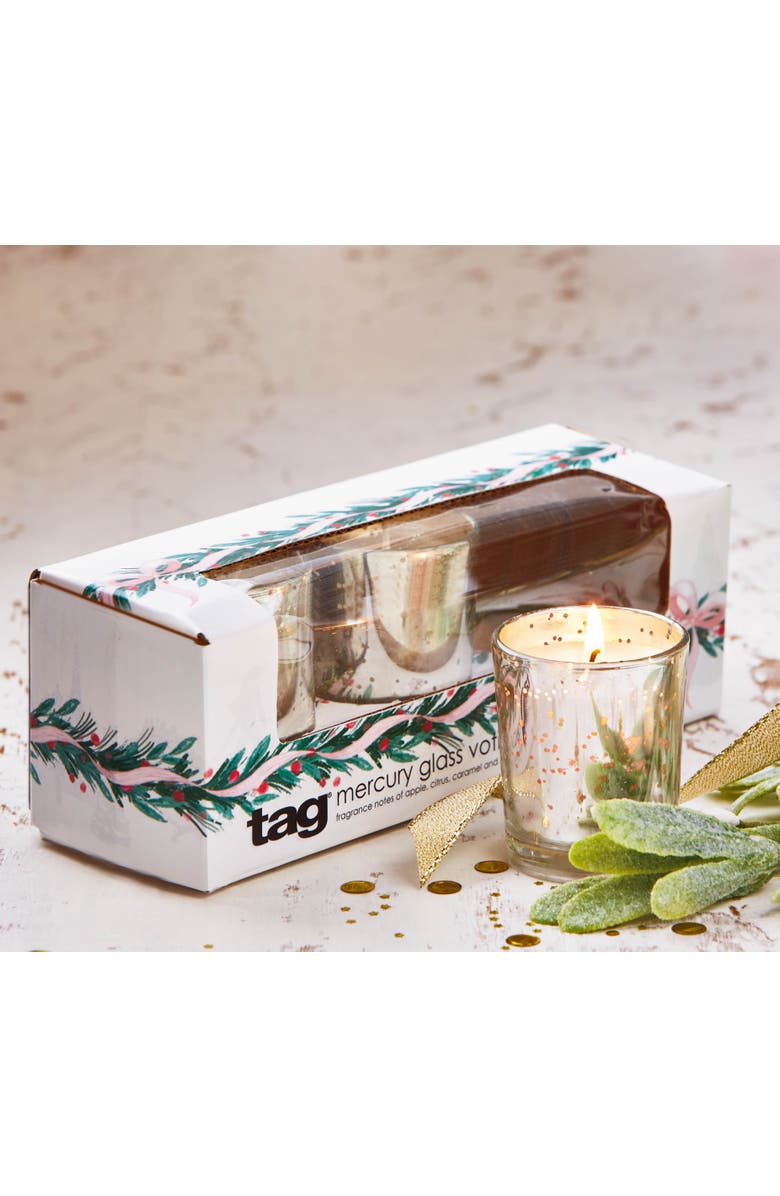 tag Frosty Mercury Silver Votive Candle Scented Holiday Decor, Alternate, color, Silver