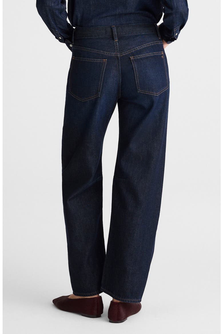 The Darted Barrel Leg Jeans, Alternate, color, FOUNDRY WASH