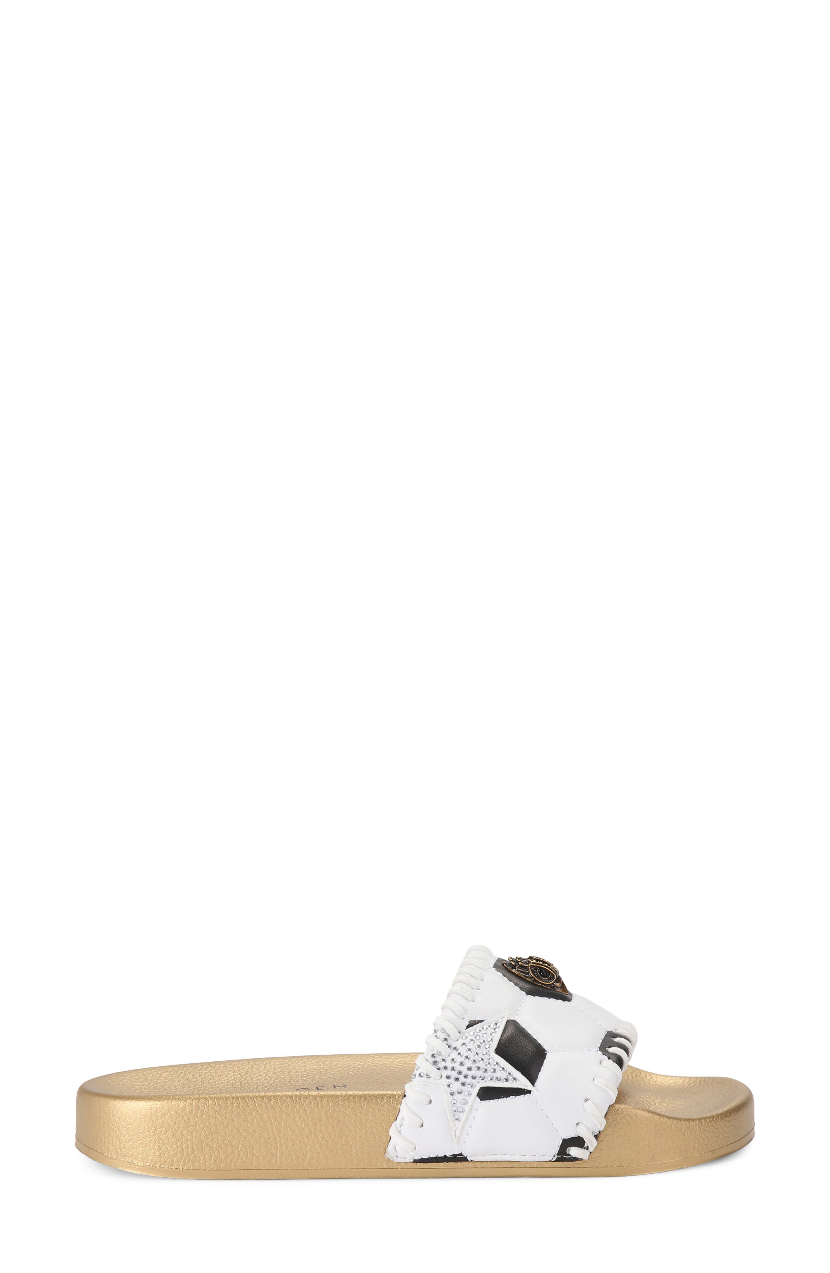 Kurt Geiger London Meena Eagle Slide Sandal, Main, color, White