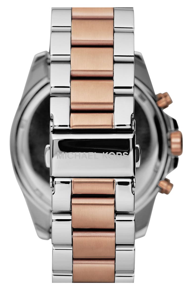 'Bradshaw' Chronograph Bracelet Watch, 43mm, Alternate, color, ROSEGOLD/ SILVER