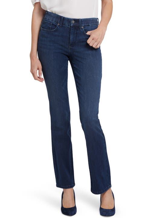 NYDJ Waist Match Marilyn Straight Leg Jeans (Regular & Petite)