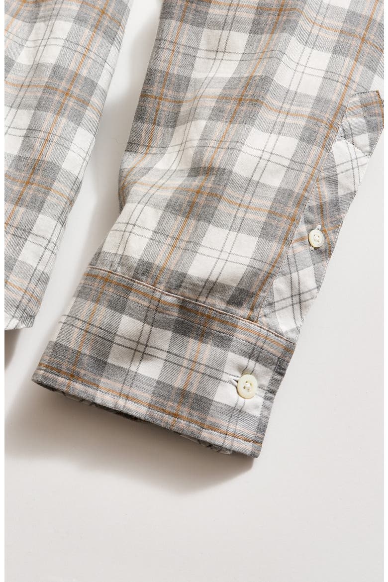 Hutcheson Plaid Cotton Button-Up Shirt, Alternate, color, GREY MULTI