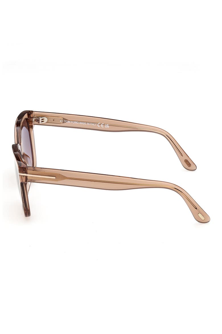 Haylay 53mm Square Sunglasses (Nordstrom Exclusive), Alternate, color, LIGHT BROWN / GRADIENT BROWN