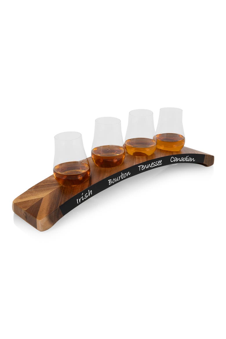 Lowlands Whiskey Flight Glencairn® Glass Tasting Set, Alternate, color, BROWN