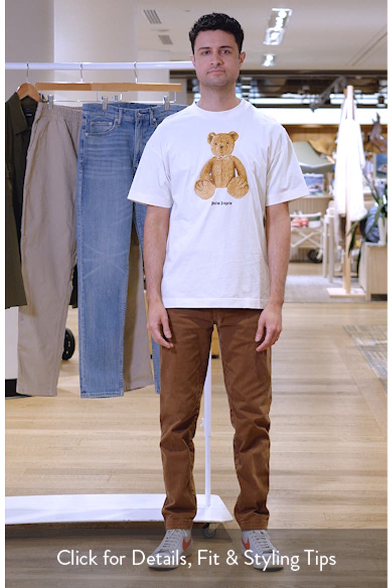 Bear Regular Fit Cotton Graphic T-Shirt video