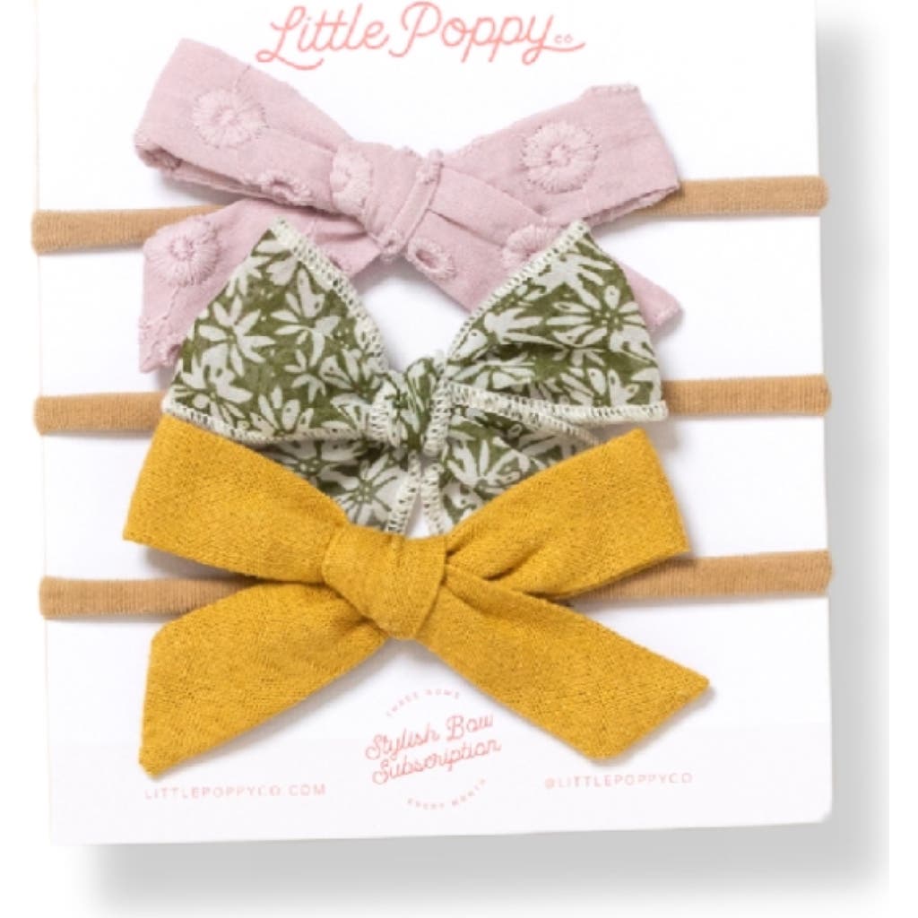 Little Poppy Co The Headband Mini Bow Set In The Savannah