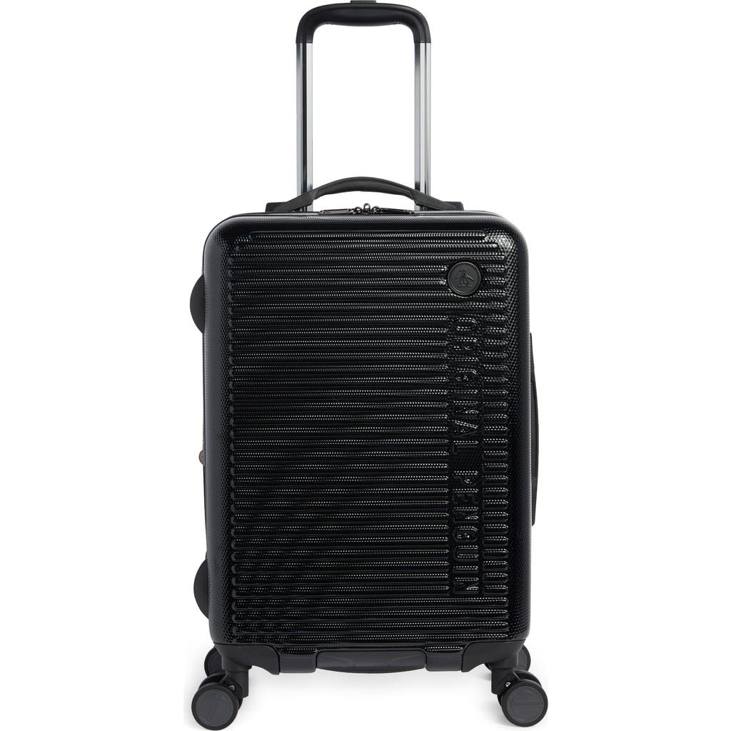 Original Penguin Dexter 21-inch Hardside Carry-on Luggage In Black
