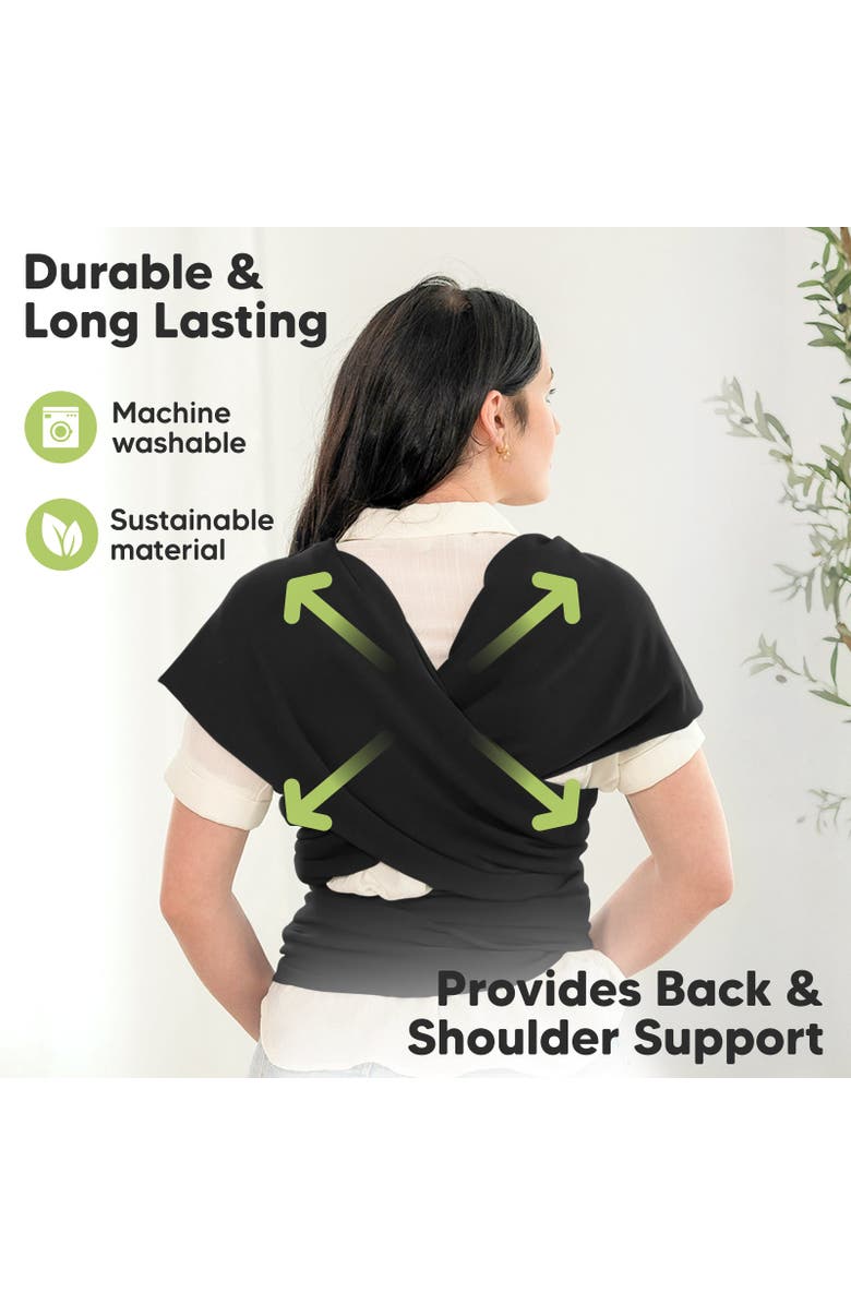 KeaBabies Original Wrap Carrier, Alternate, color, Trendy Black