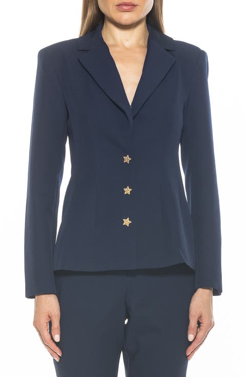 Gwen Jacket Star Button Blazer