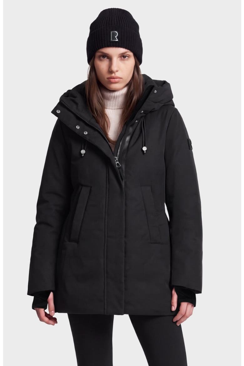 Opal Down Parka, Main, color, Black