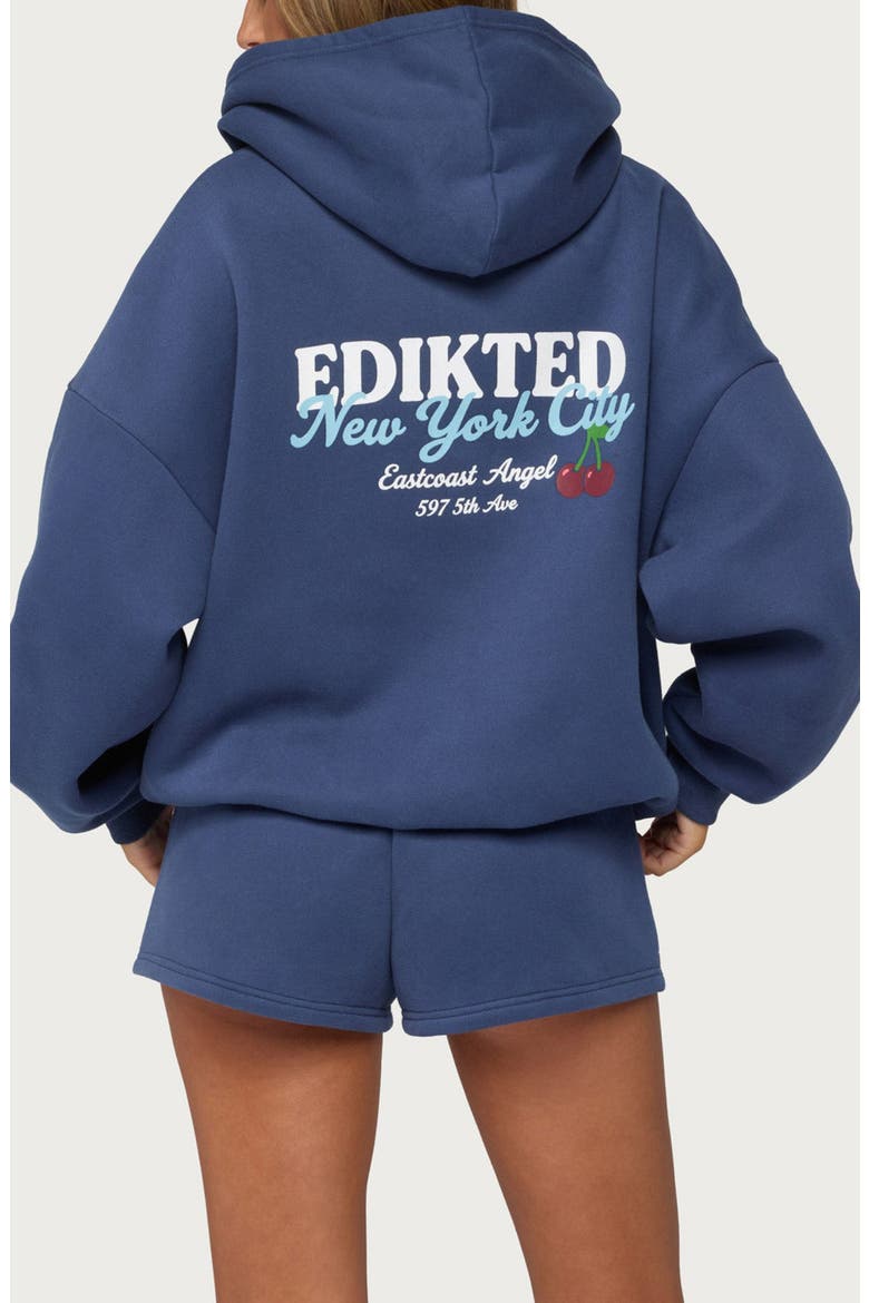 New York Graphic Hoodie, Alternate, color, NAVY