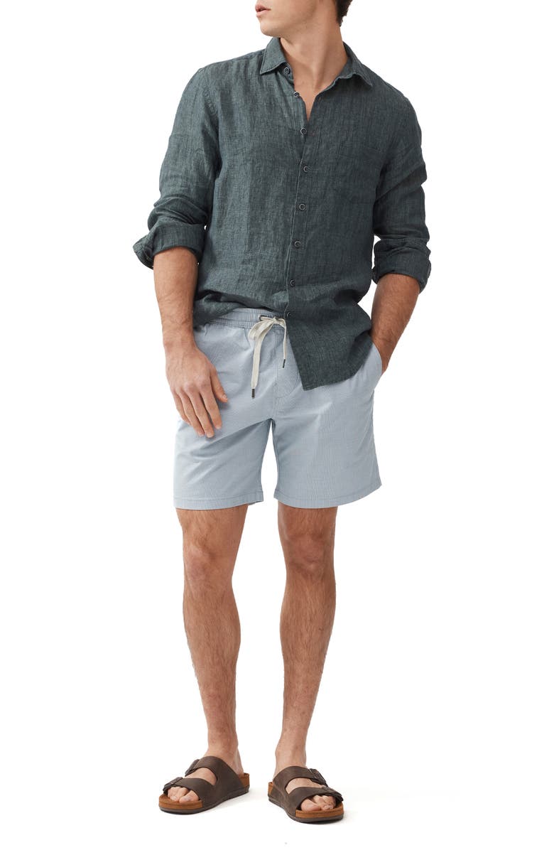 Rodd & Gunn Coromandel Button-Up Linen Shirt, Alternate, color, Ash