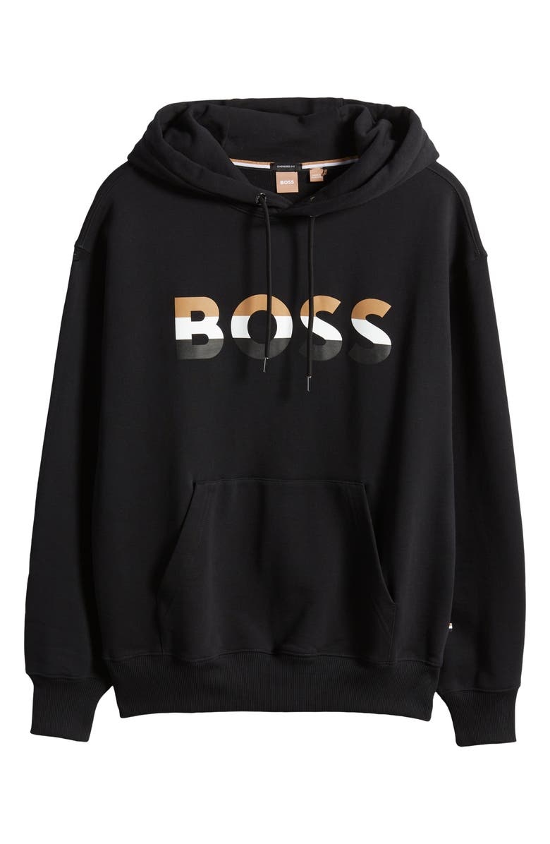 BOSS Gender Inclusive Econy 2 Cotton Logo Graphic Hoodie, Alternate, color, 