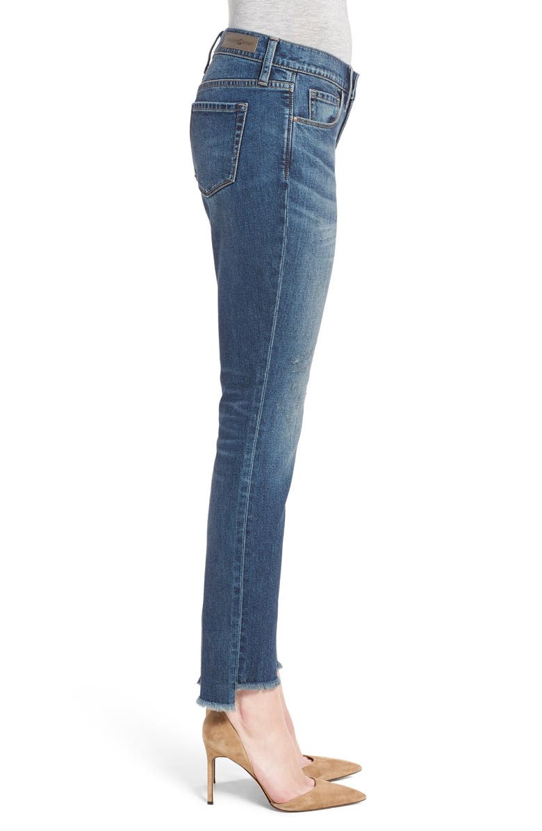 Treasure & Bond Treasure&Bond Ripped Step Hem Skinny Boyfriend Jeans, Alternate, color,