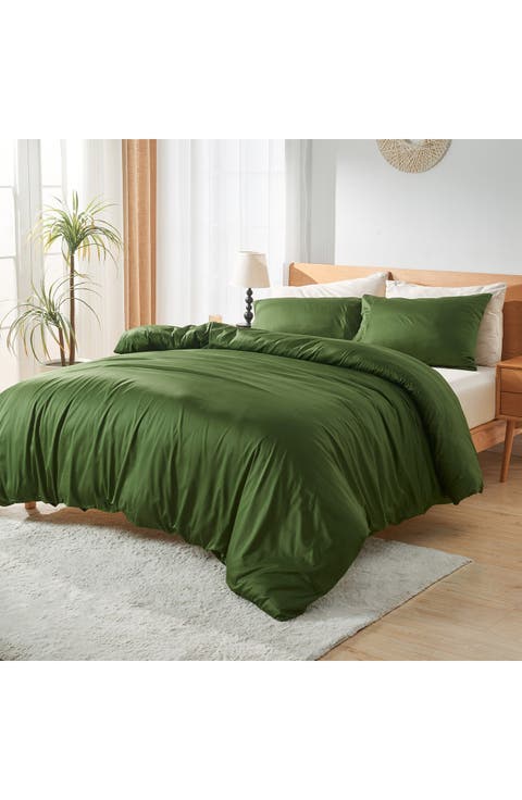 LuxeSoft Organic Cotton Sateen Duvet Cover
