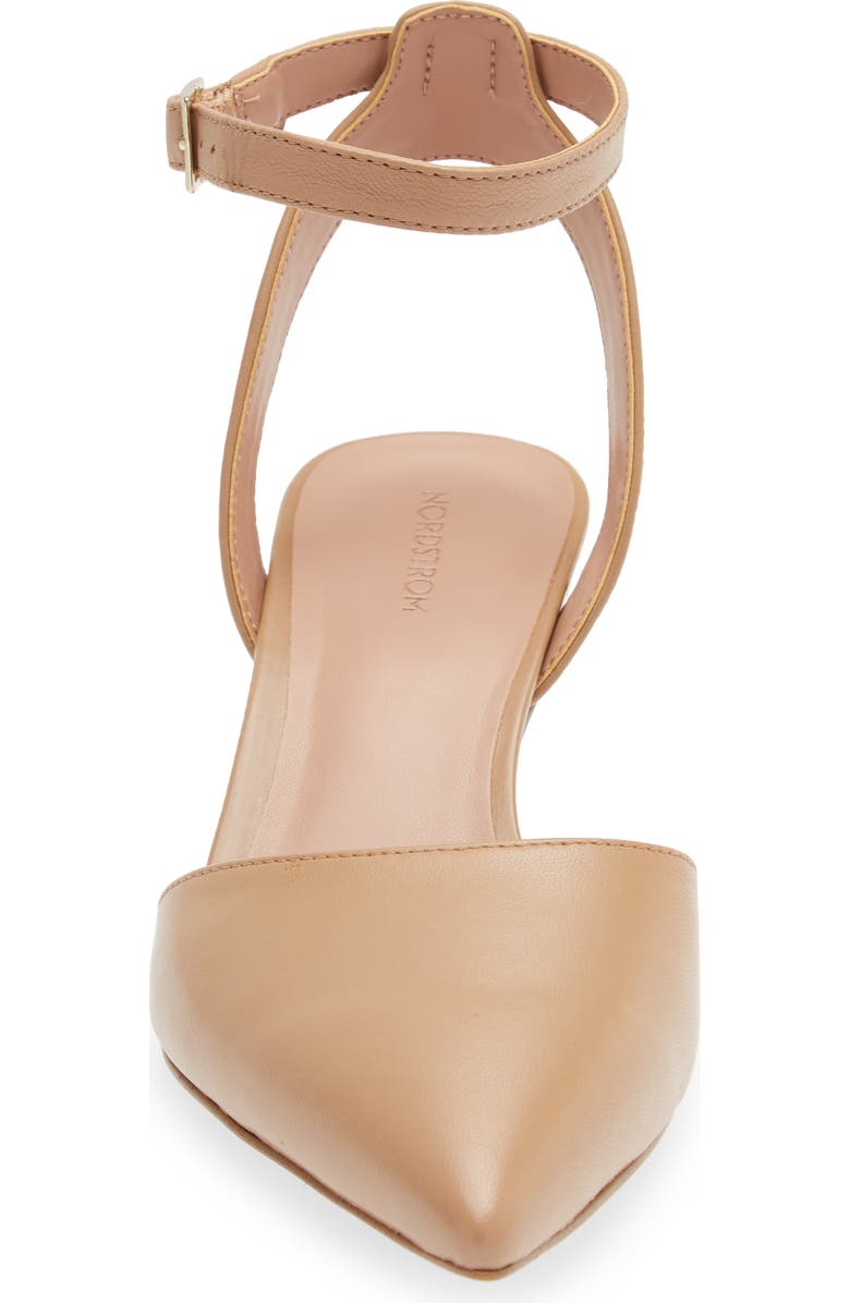 Nordstrom Pearla Kitten Heel Ankle Strap Pump, Alternate, color, Tan