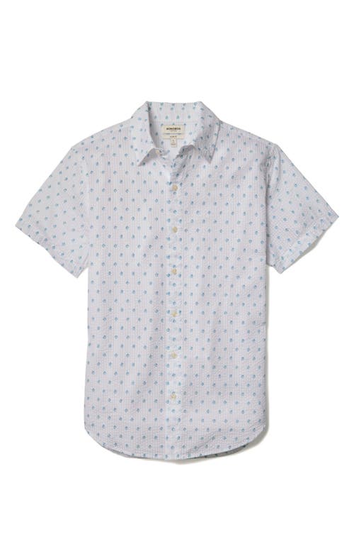 Bonobos Riviera Slim Fit Leaf Print Seersucker Short Sleeve Button-up Shirt