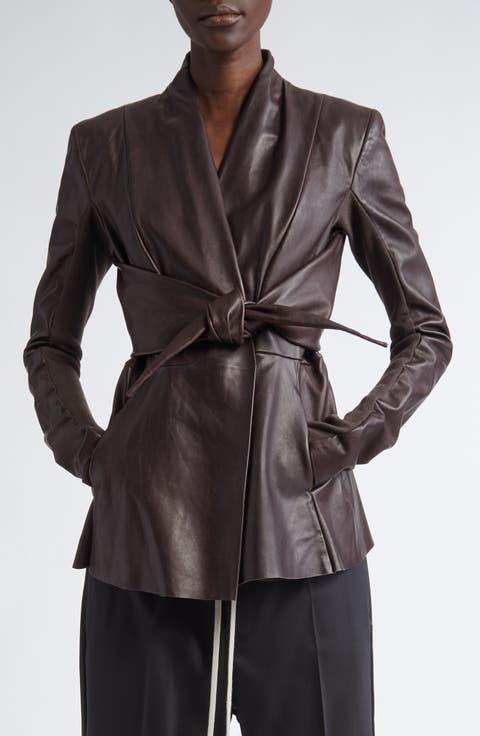 Rick Owens // SS 2020 Leather Structured Jacket – VSP