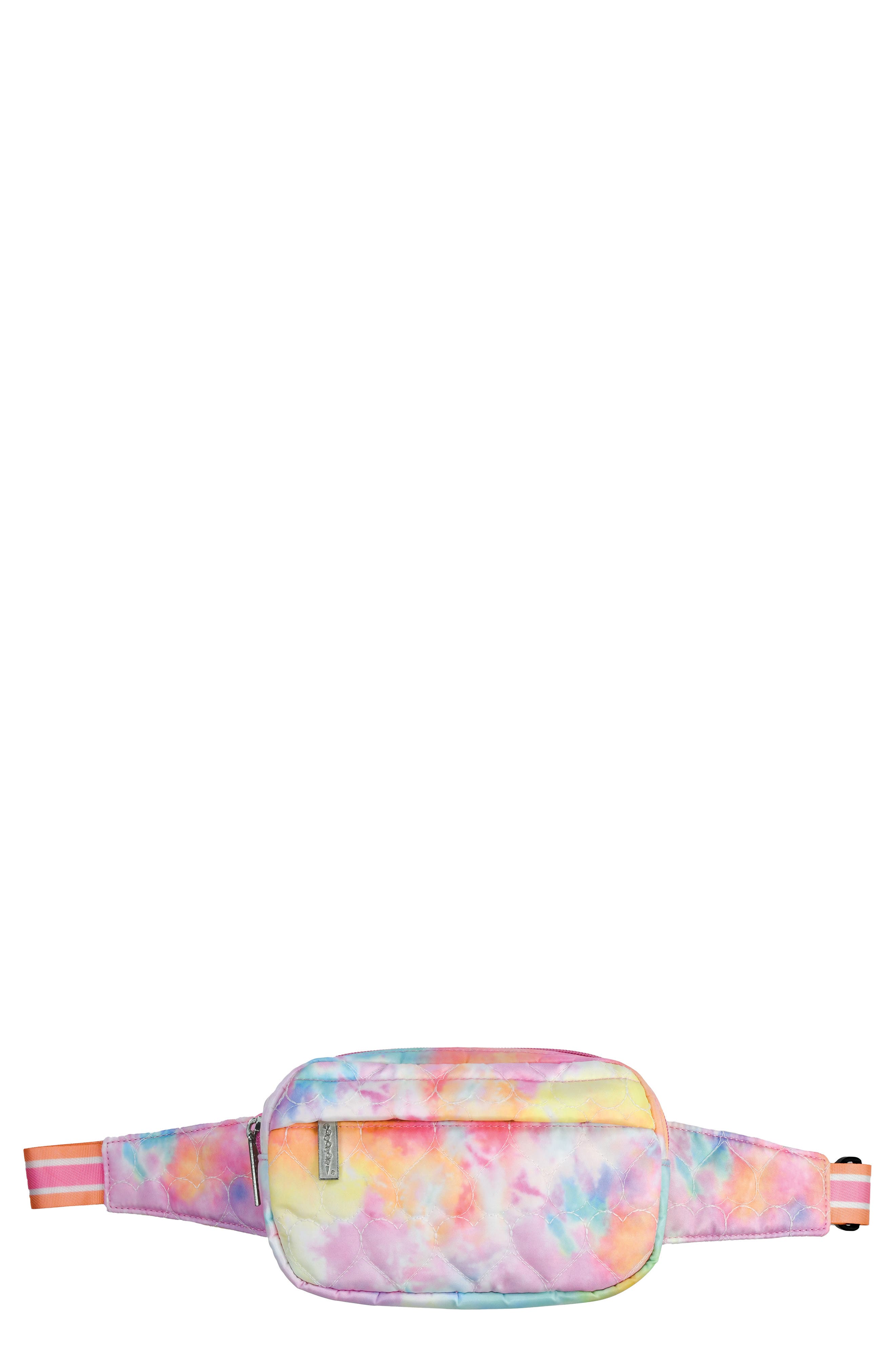 Iscream Kids' Cotton Candy Heart Belt Bag, Main, color, 