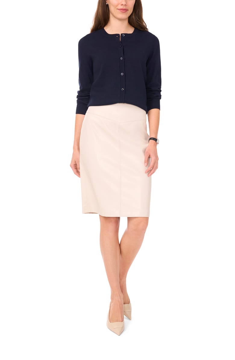 Halogen<sup>®</sup> Crewneck Cardigan, Alternate, color, Navy Depths