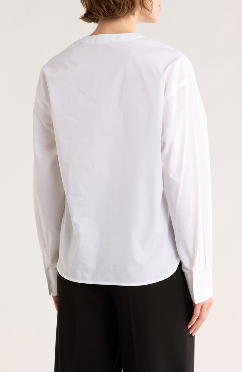SANDRO Jordan Long Sleeve Button-Up Shirt, Alternate, color, Blanc