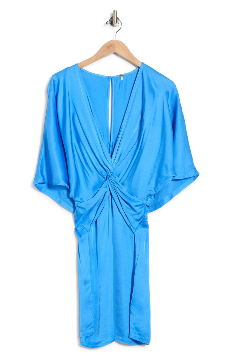 Young, Fabulous & Broke Arden Drape Satin Dress, Main, color, 