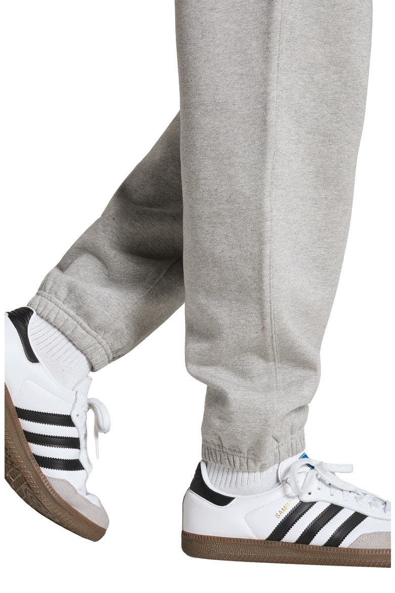 Trefoil Essentials Fleece Joggers, Alternate, color, MEDIUM GREY HEATHER