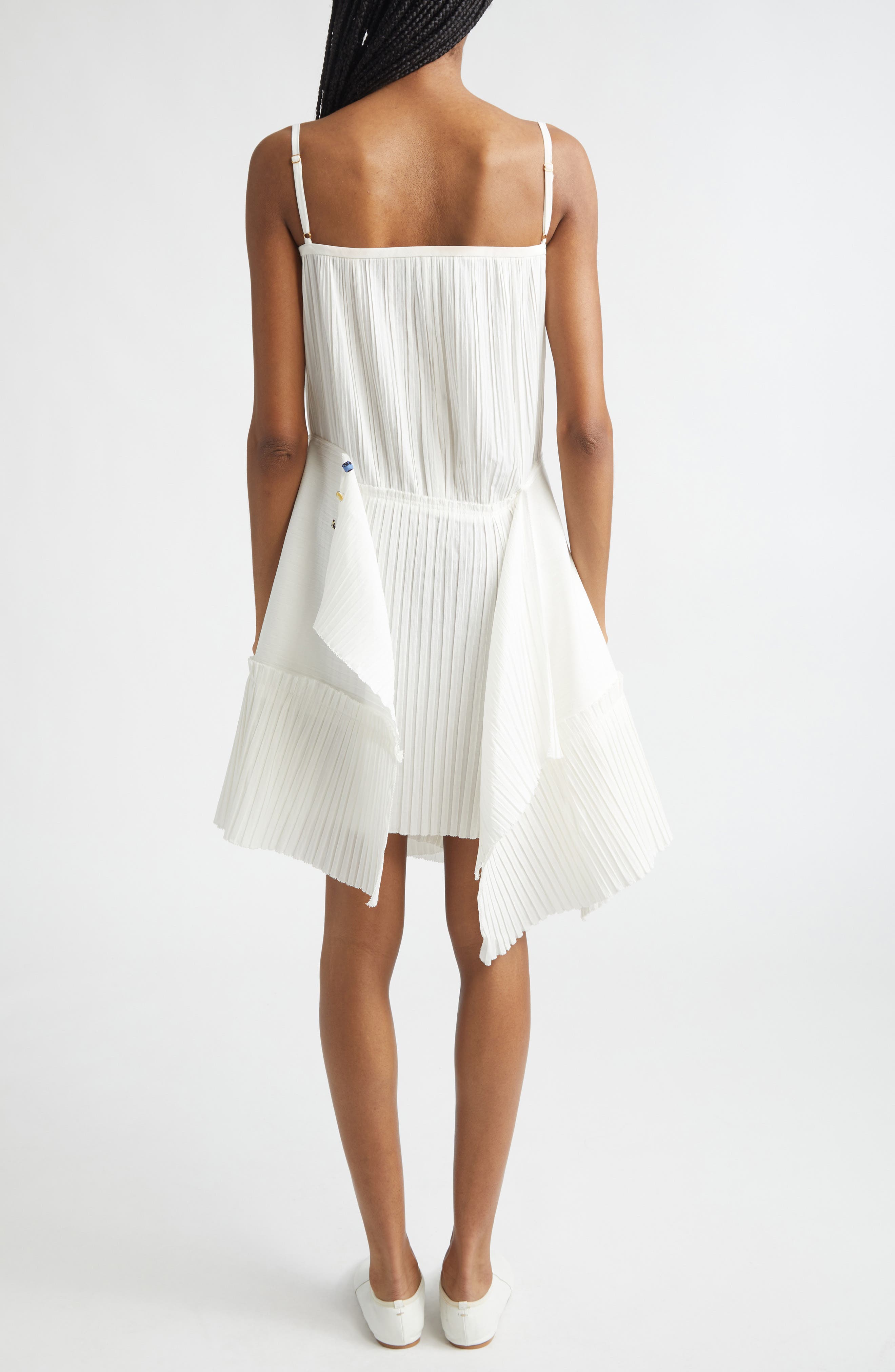 Pleated Asymmetric Dress - image 2