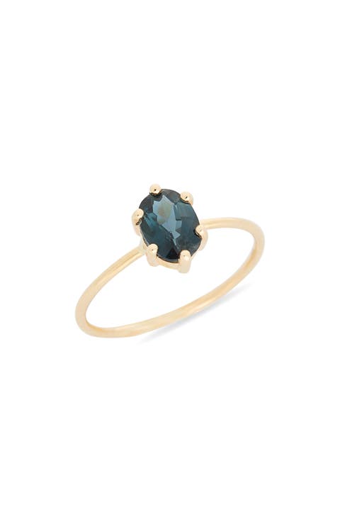 London Blue Topaz Stackable Ring