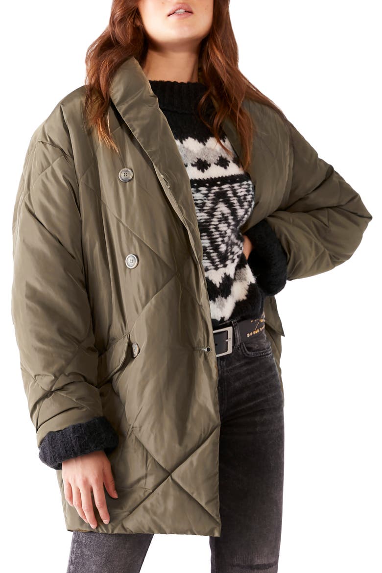 Ella Puffer Coat, Main, color, OLIVE