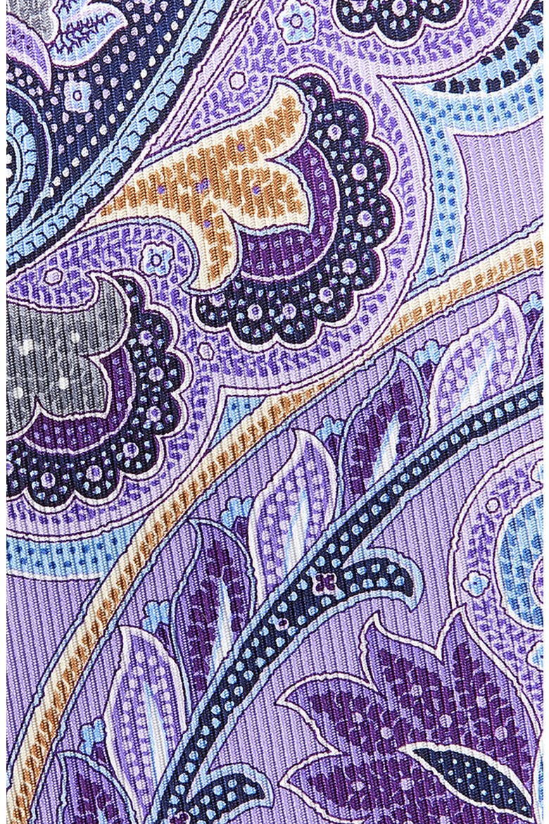 Paisley Jacquard Silk Tie, Alternate, color, PURPLE