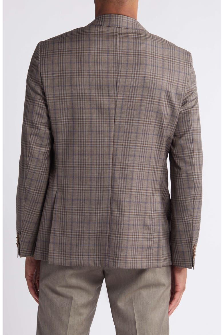 Hutson Plaid Virgin Wool Sport Coat, Alternate, color, LIGHT BEIGE