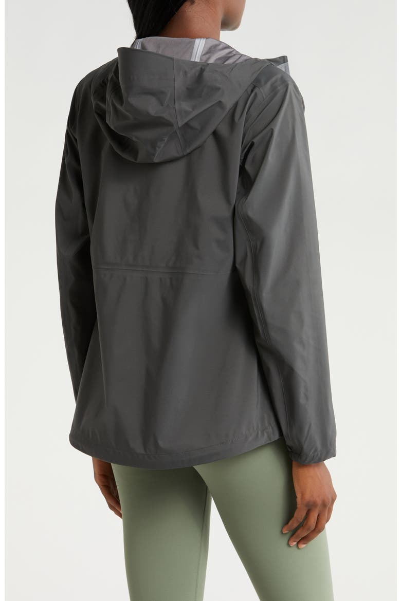 Cloudshield Waterproof Hooded Rain Jacket, Alternate, color, BLACK SAND