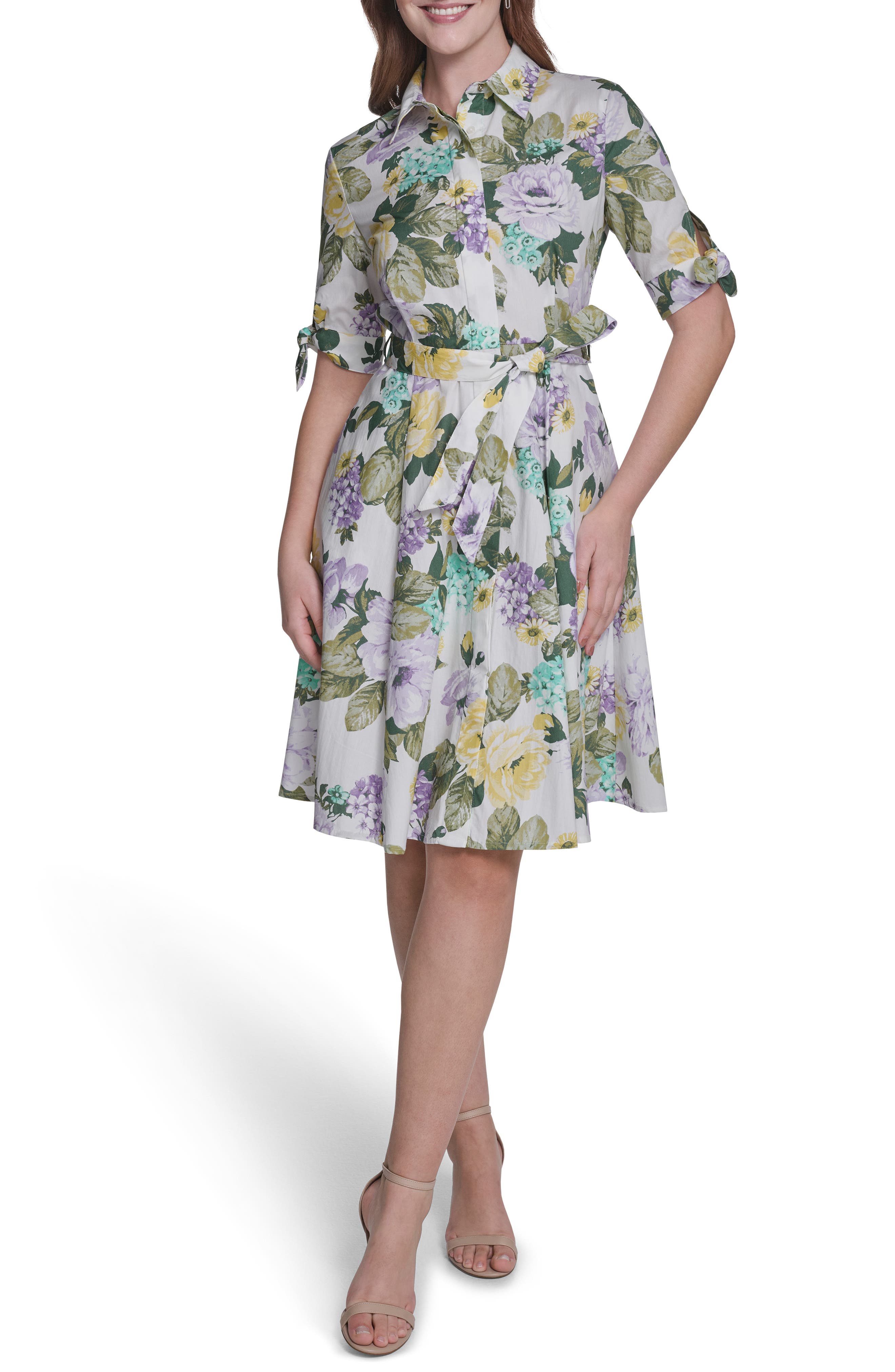 Calvin Klein Short Sleeve Shirtdress