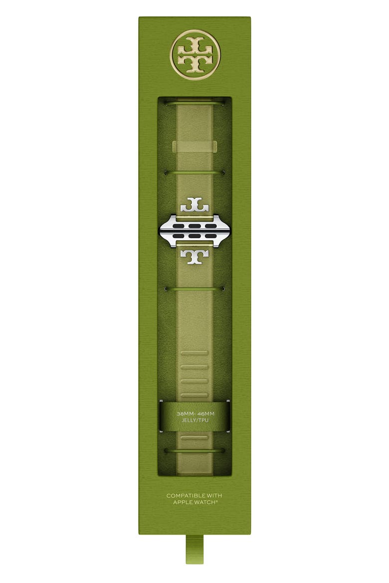 The Single T Jelly 16mm Apple Watch® Watchband, Alternate, color, YELLOW