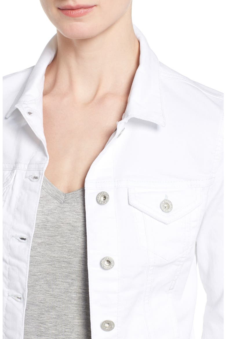 'Samantha' Denim Jacket, Alternate, color, WHITE
