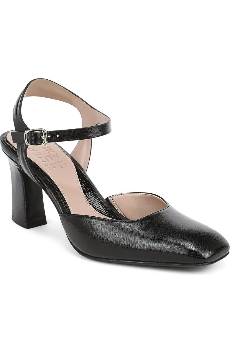 Naturalizer Frankie Ankle Strap Pump, Main, color, Black