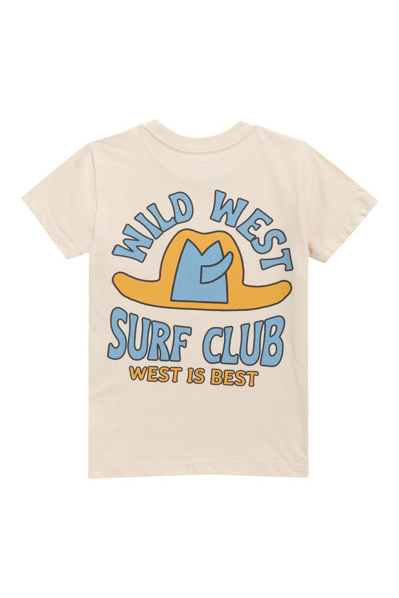 Kids' Wild West Surf Club Cotton Graphic T-Shirt, Alternate, color, CINDER
