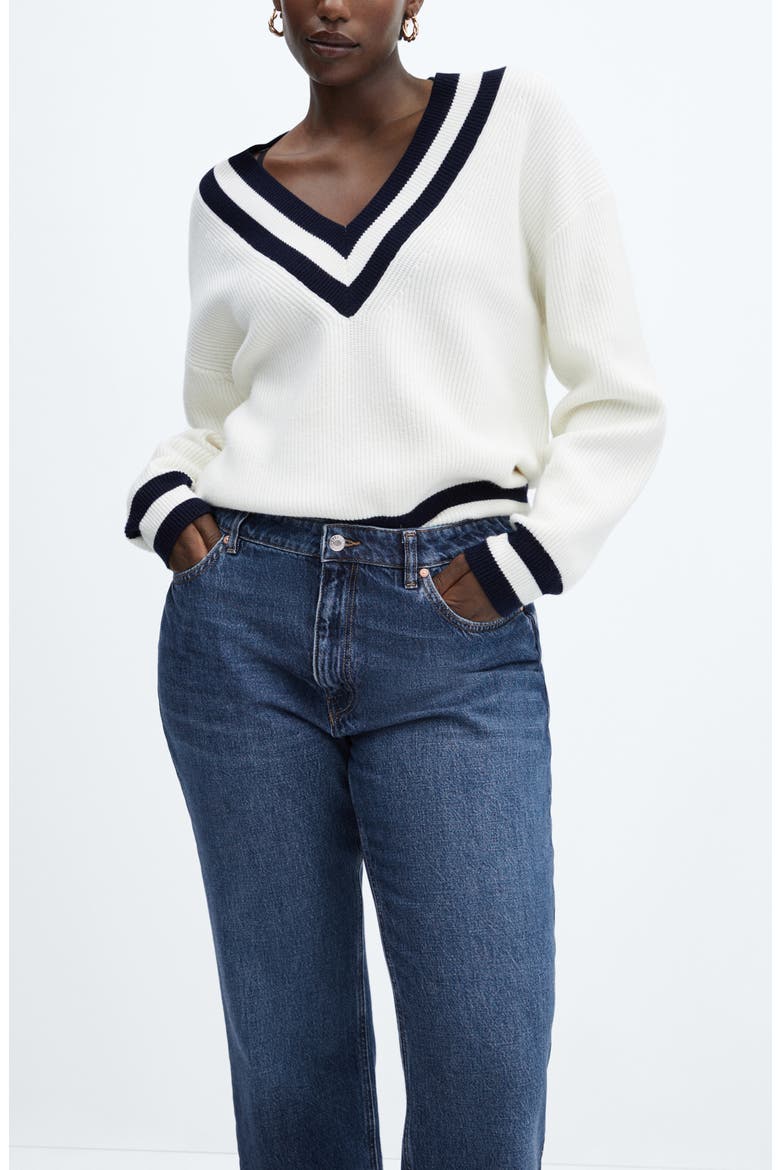 Raw Hem Crop Straight Leg Jeans, Alternate, color, DARK BLUE