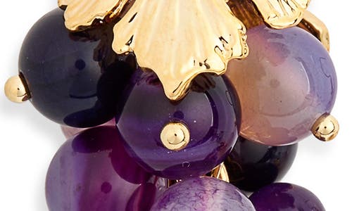 Eye Candy Los Angeles Genesis Grape Bunch Drop Earrings