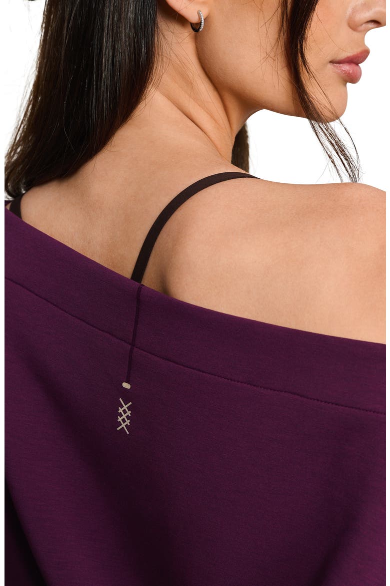 Dreamglow Bateau Sweatshirt, Alternate, color, DARK BERRY