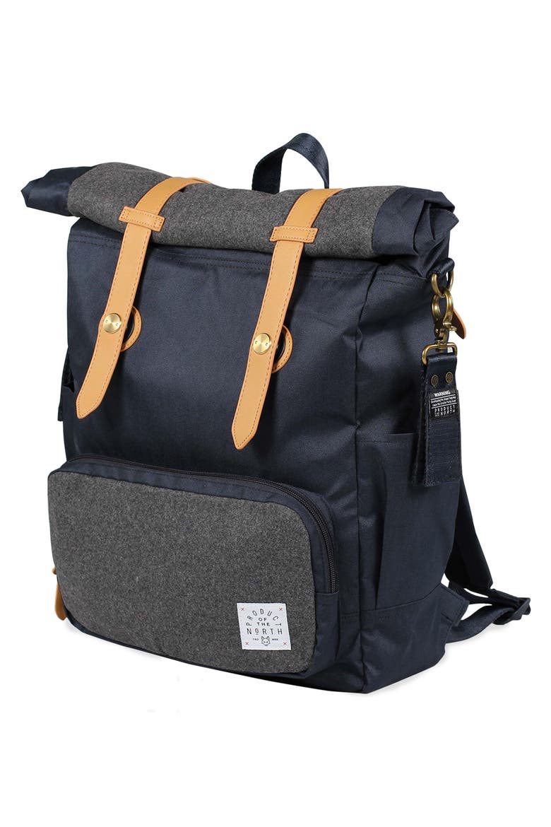 Westin Rolldown Diaper Backpack, Alternate, color, NAVY