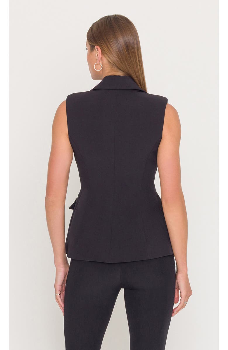 Generation Love Rialto Crepe Sleeveless Blazer, Alternate, color, Black