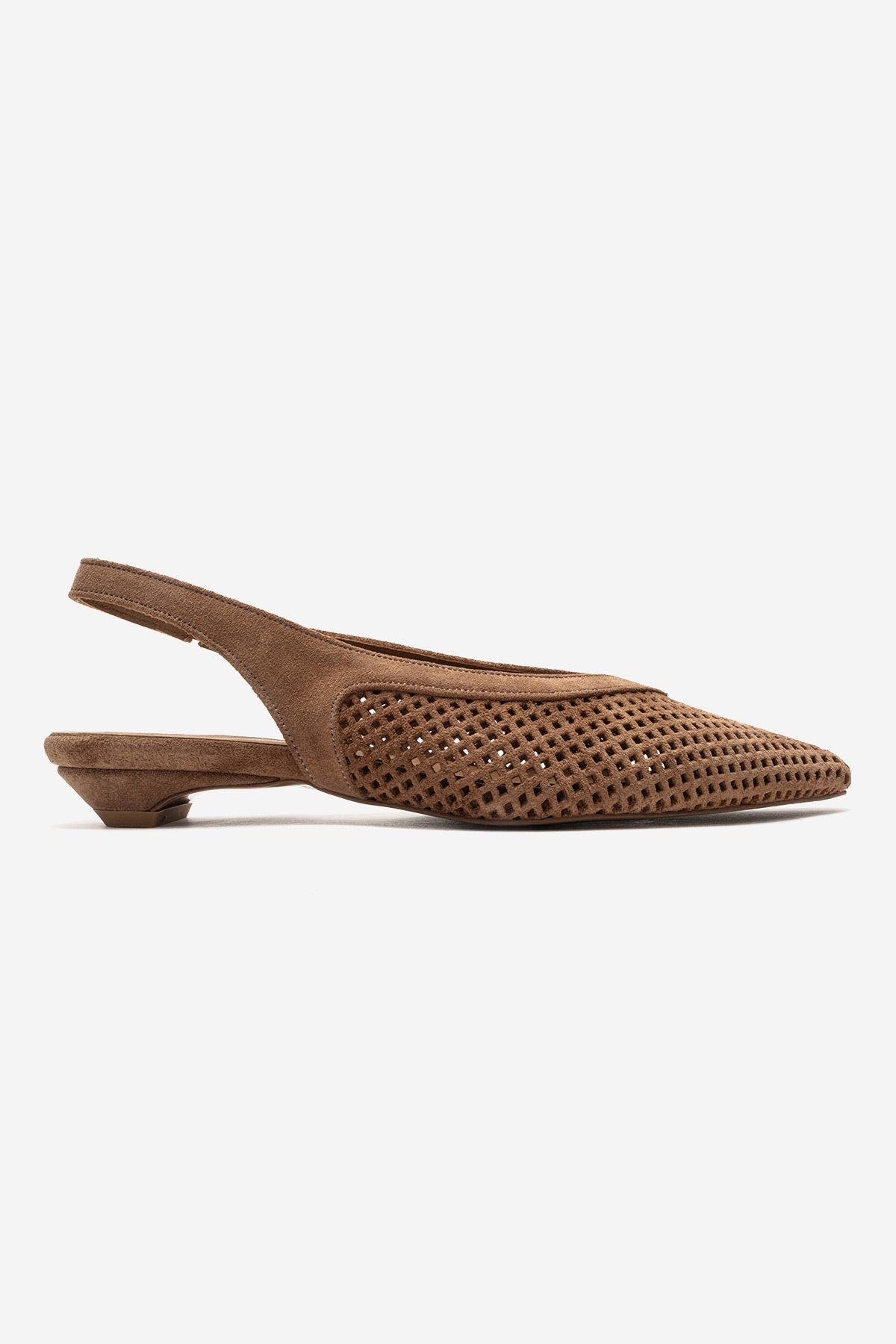 Forever & Always Shoes Lieve Leather Slingback Pump, Alternate, color, Cognac Suede