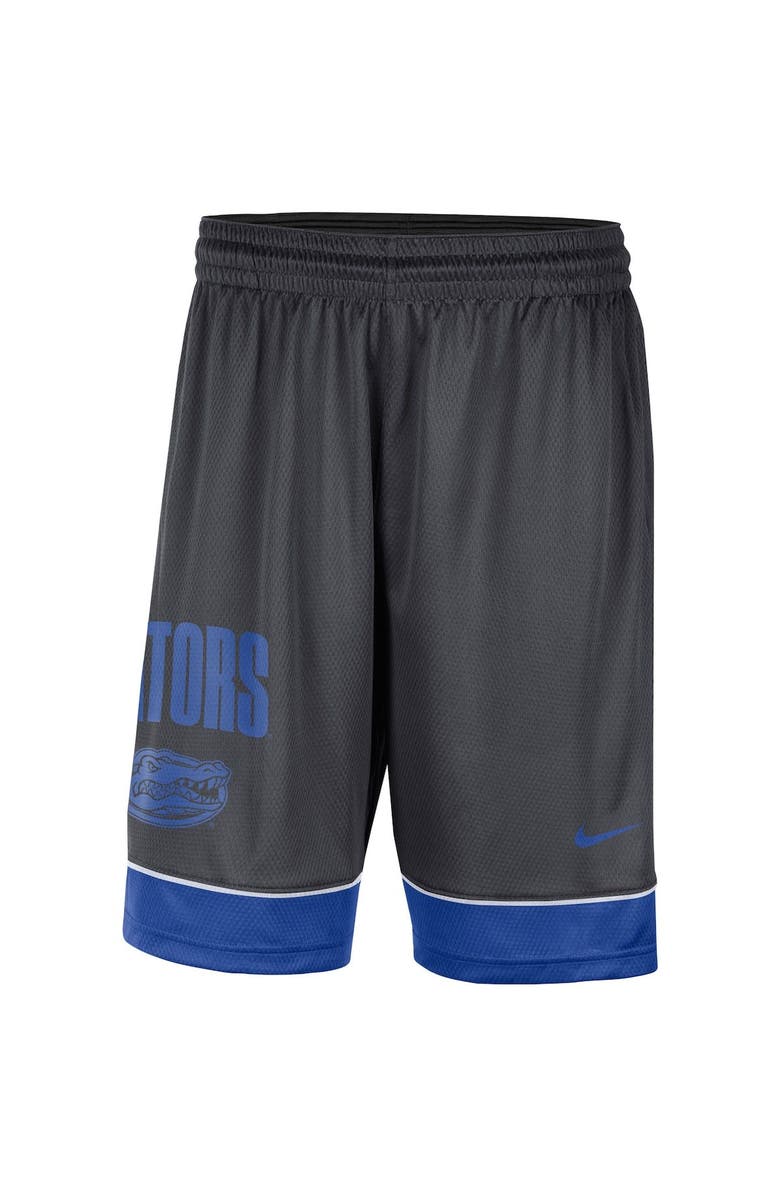 Nike Men's Nike Charcoal/Royal Florida Gators Fast Break Shorts, Alternate, color, 