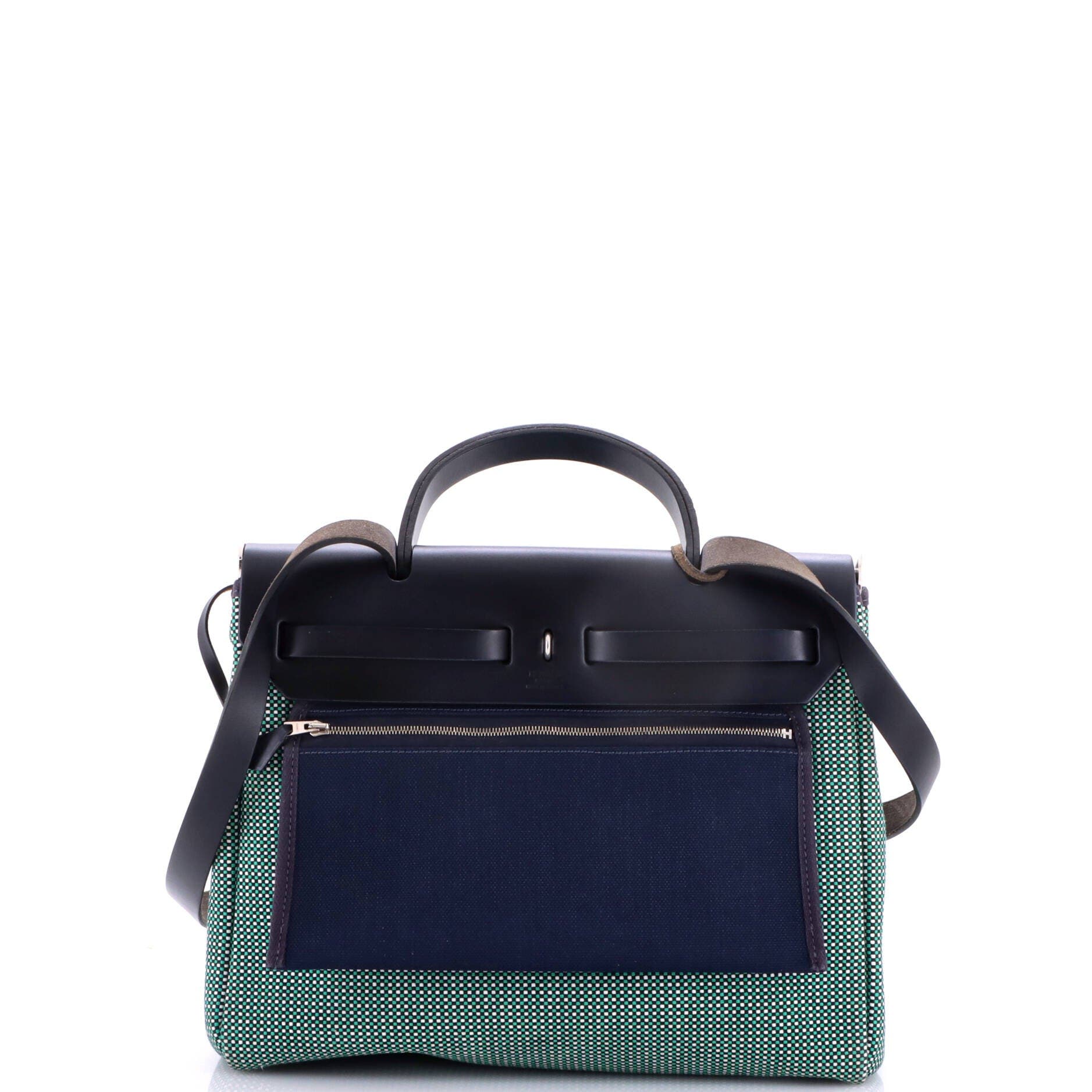 Herbag Zip Criss Viking Toile and Leather 31, Alternate, color, Green