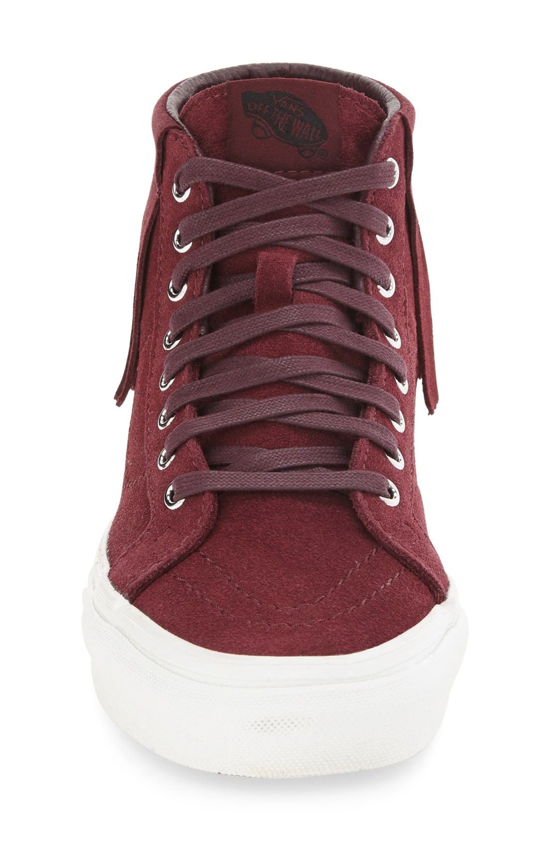 'Sk8-Hi' Moc Sneaker, Alternate, color, BURGUNDY SUEDE