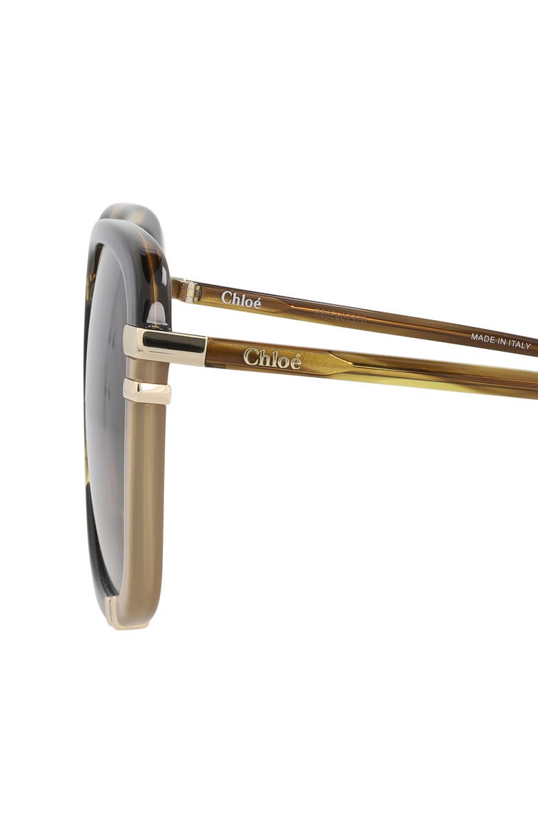 Chloé 59mm Square Sunglasses, Alternate, color, Havana Havana Brown