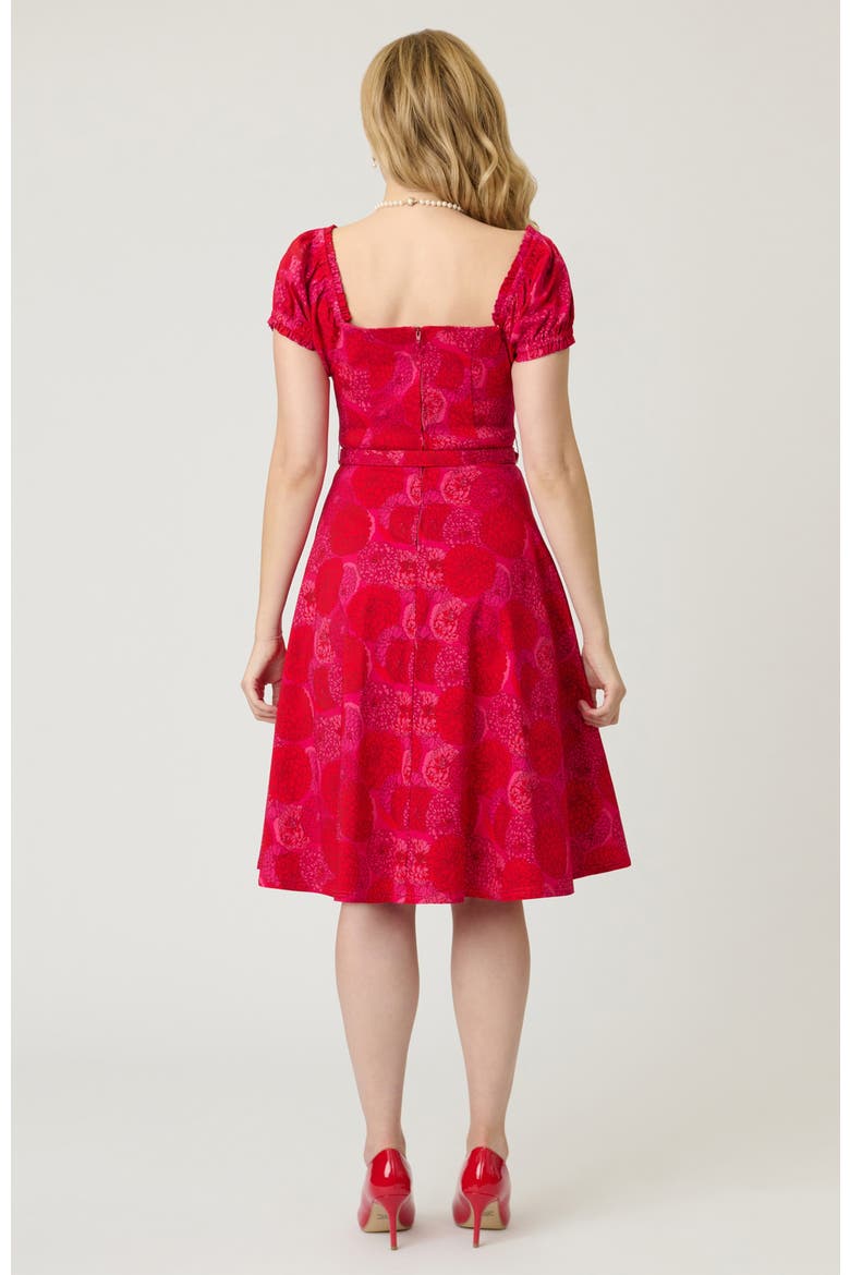 Ohara Swing Dress, Alternate, color, Red & Pink Flower Print